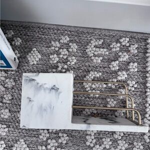 Marble and Gold Bookend